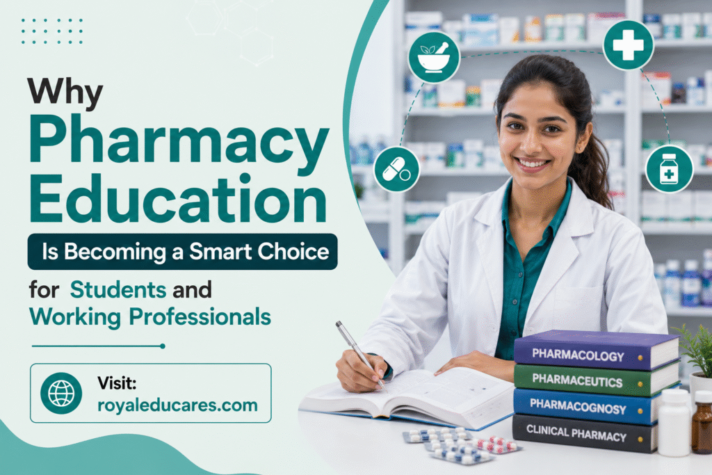 Why Pharmacy Education Is Becoming a Smart Choice for Students and Working Professionals